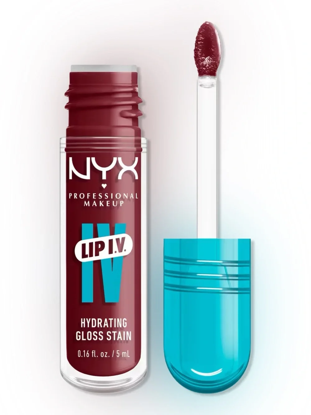 NYX Lip IV Hydrating Gloss Stain - Drippin In Rose, NEW